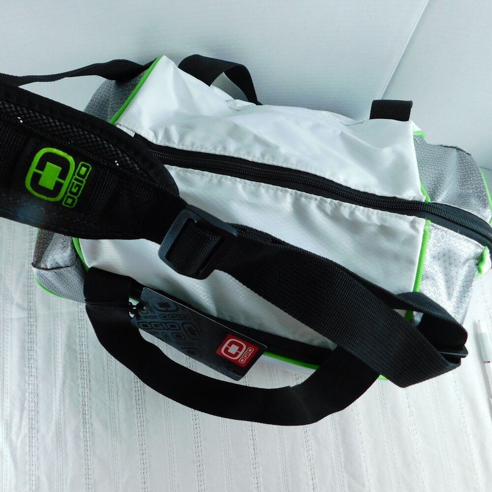 OGIO Endurance 1.0 White Silver Sport Gym Water Resistant Duffel Bag Golf NWT - Picture 9 of 12